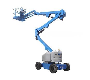 Electhic curved arm aerial work platform